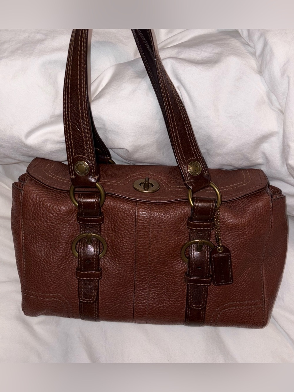 Vintage Coach Chelsea Turnlock Satchel
